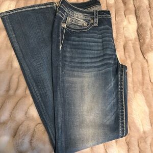 Wrangler Dark Blue Flare Jeans